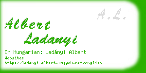 albert ladanyi business card
