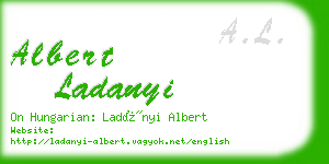 albert ladanyi business card